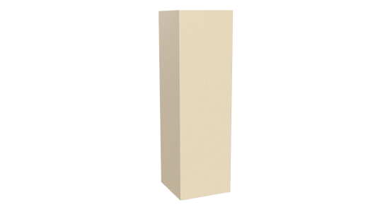 Декоративная накладка угловая 20x60x60x20 мм, 1015 св. слоновая кость глянцевый