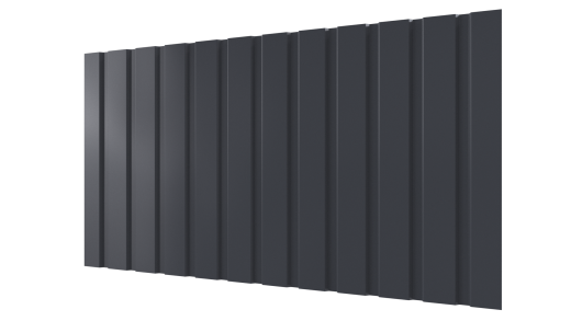 Профнастил С10 1155/1100x0,5 мм, 7024 графитовый серый PUR Pruf