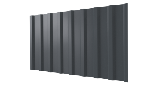 Профнастил С20B 1150/1100x0,7 мм, 7011 железно-серый глянцевый
