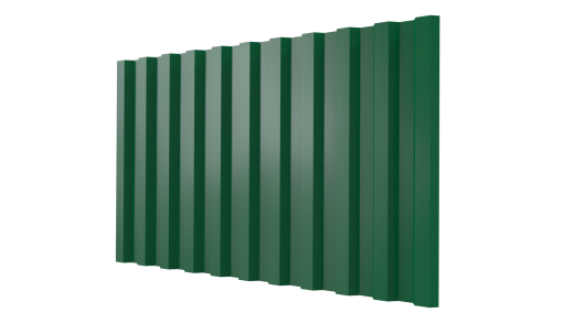 Профнастил С21 1051/1000x0,3 мм, 6029 мятно-зеленый глянцевый