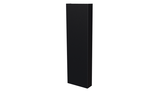 Декоративная накладка 20x60x20 мм, 9005 черный янтарь матовый