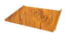 Фальцевая кровля 562/550x0,45 мм, Золотистый дуб 3D
