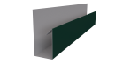Планка П-образная Блок-хаус 30x30x2000 мм, 6005 зеленый мох глянцевый