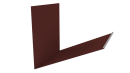 Планка примыкания верхняя к трубе фальц 250x210 мм, 3009 оксид красный глянцевый