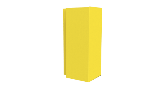 Планка угла наружного сложная Блок-хаус 110x110x2000 мм, 1018 цинково-желтый глянцевый