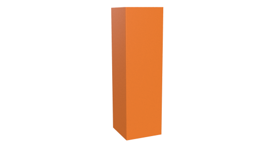 Декоративная накладка угловая 20x60x60x20 мм, 2011 насыщенный оранжевый глянцевый