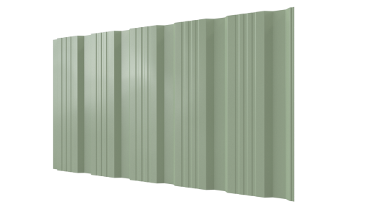 Профнастил К20 1195/1130x0,5 мм, 6019 бело-зеленый глянцевый
