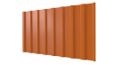Профнастил С20B 1150/1100x0,45 мм, 2011 насыщенный оранжевый глянцевый