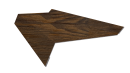 Планка примыкания в штробу 20x60x10 мм, Дуб Локарно 3D