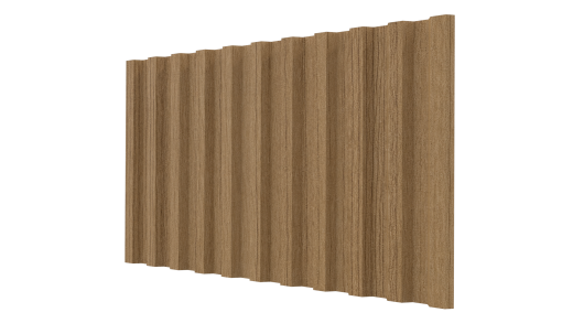 Профнастил С21 1051/1000x0,45 мм, Орех 3D