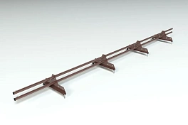 Снегозадержатель Econom d-25 (круг) 3,0 м NEXT Ral 8017 шоколадно-коричневый