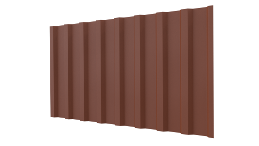 Профнастил С20B 1150/1100x0,45 мм, 8004 медно-коричневый матовый