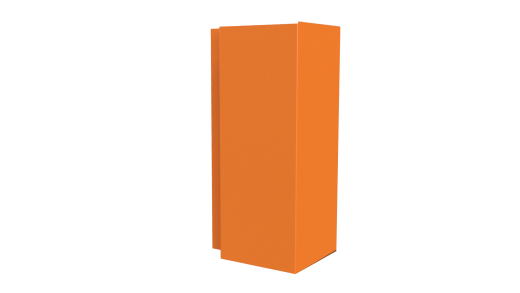 Планка угла наружного сложная 75x75x2000 мм, 2011 насыщенный оранжевый глянцевый