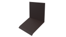Планка примыкания верхняя к стене фальц 150x130x20 мм, 8017 шоколадно-коричневый PUR Pruf