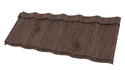 Профиль Феникс 1180/1100x0,45 мм, 8019 Морёный дуб 3D