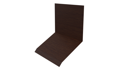 Планка примыкания верхняя к стене фальц 150x130x20 мм, Золотистый дуб 3D