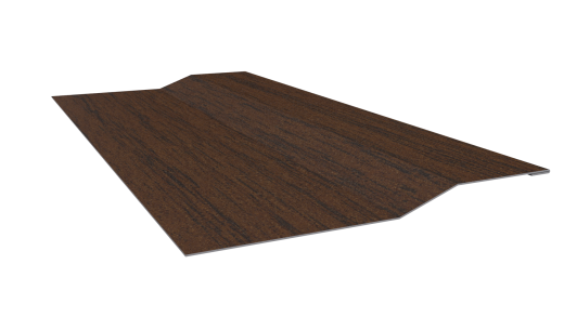 Планка крепёжная фальц 50x17x33 мм, Дуб Локарно 3D