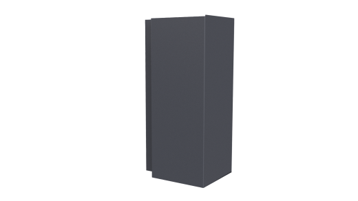 Планка угла наружного сложная Блок-хаус 110x110x2000 мм, 7024 графитовый серый матовый