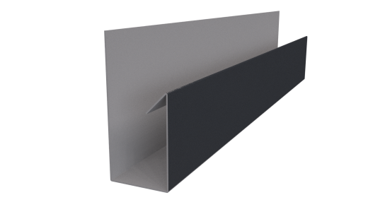 Планка П-образная Блок-хаус 30x30x2000 мм, 7024 графитовый серый PUR Pruf