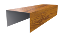 Крышка 40x65x40 мм, Золотистый дуб 3D