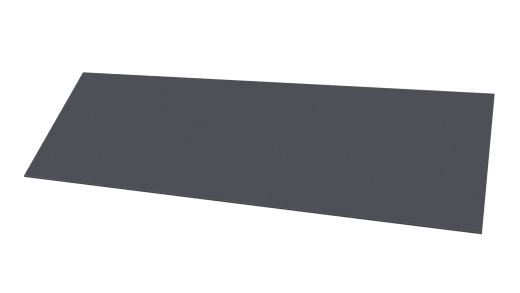 Планка завершающая 65x2000 мм, 7024 графитовый серый PUR Pruf