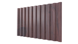 Профнастил С21 1051/1000x0,45 мм, Античный дуб 3D