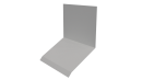 Планка примыкания верхняя к стене фальц 150x130x20 мм, 9003 сигнальный белый глянцевый