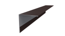 Планка угла наружного 50x50x2000 мм, 8017 шоколадно-коричневый матовый