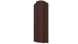 Штакетник Евротрапеция 117x0,45 мм, Antique wood