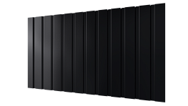 Профнастил С10 1155/1100x0,5 мм, 9005 черный янтарь стальной бархат