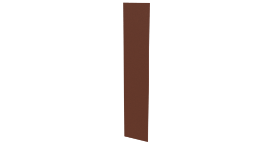 Крепежная планка 10x40x10 мм, 8004 медно-коричневый матовый