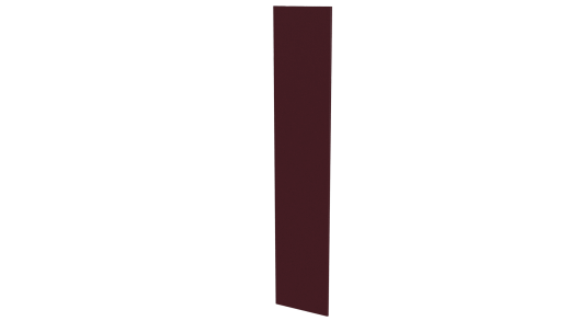 Крепежная планка 10x40x10 мм, 3005 винно-красный глянцевый