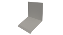 Планка примыкания верхняя к стене фальц 150x130x20 мм, 9002 светло-серый глянцевый