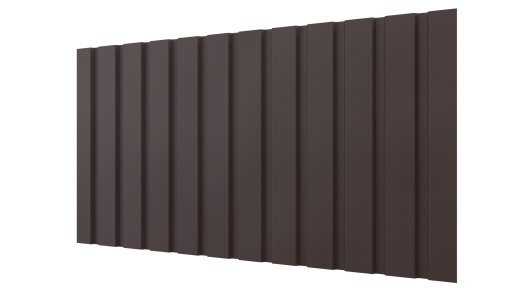 Профнастил С10 1155/1100x0,45 мм, 8017 шоколадно-коричневый матовый