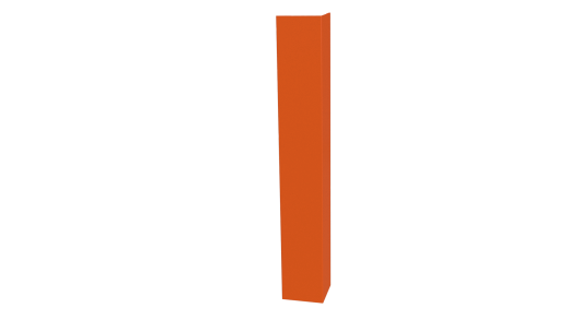 Планка угла наружного 50x50x2000 мм, 2004 оранжевый глянцевый
