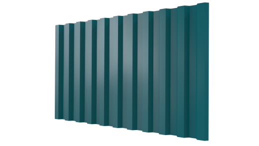 Профнастил С21 1051/1000x0,7 мм, 5021 водная синь глянцевый