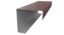 Декоративная накладка угловая 20x60x60x20 мм, Античный дуб 3D