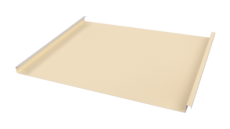 Фальцевая кровля 562/550x0,65 мм, 1015 св. слоновая кость глянцевый