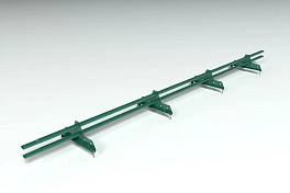 Снегозадержатель PROMO ZN 40x20 (овал) 3,0м Ral 6005 зеленый мох