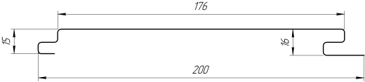 Лайн Про Плоскость 200/176x0,4 мм, 3020 транспортный красный глянцевый