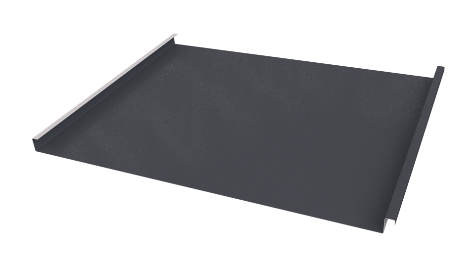 Фальцевая кровля 562/550x0,5 мм, 7024 графитовый серый глянцевый