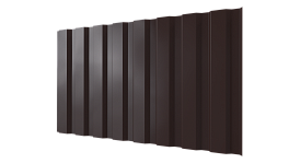 Профнастил С20A 1150/1100x0,5 мм, 8017 шоколадно-коричневый PUR Pruf