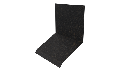 Планка примыкания верхняя к стене фальц 150x130x20 мм, Картэн тёмный