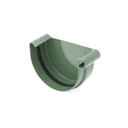 Заглушка желоба правая 125 мм, RAL 6005