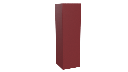 Декоративная накладка угловая 20x60x60x20 мм, 3011 коричнево-красный глянцевый