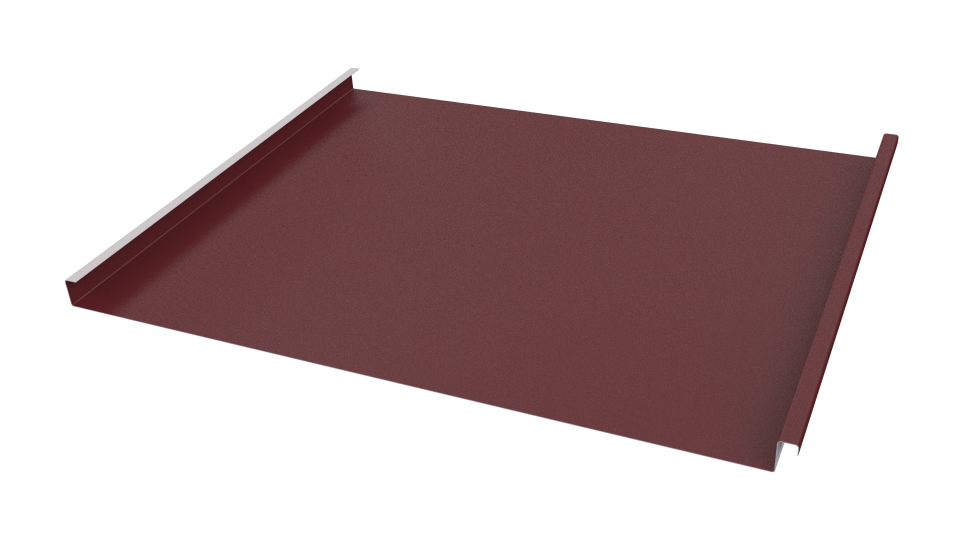Фальцевая кровля 562/550x0,5 мм, 3005 винно-красный матовый