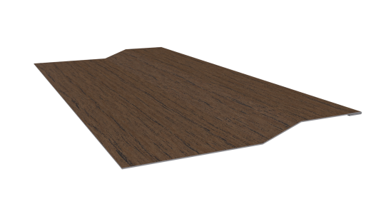 Планка крепёжная фальц 50x17x34 мм, Дуб Сантана 3D