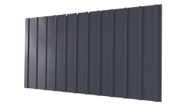 Профнастил С10 1170/1100x0,5 мм, 7024 графитовый серый PUR Pruf