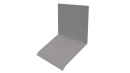 Планка примыкания верхняя к стене фальц 150x130x20 мм, цинк