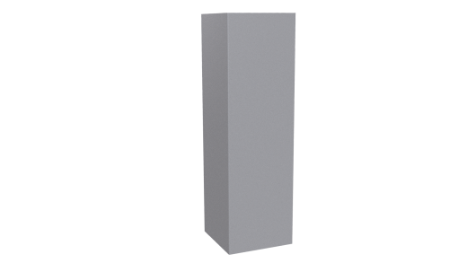 Декоративная накладка угловая 20x60x60x20 мм, 7004 сигнальный серый глянцевый